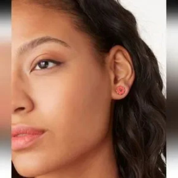 Kate Spade - SPADES & STUDS ENAMEL STUDS - Color: Pink Peppercorn - NWT - Picture 5 of 5